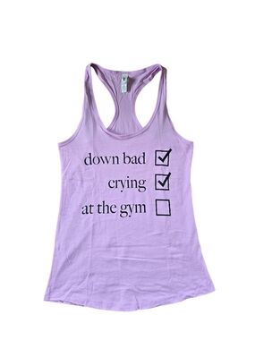 Taylor Swift Down Bad Crying At The Gym Tank Top